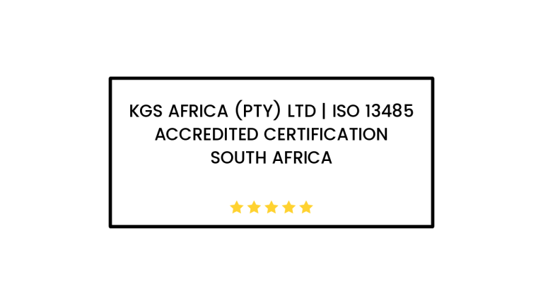 Kgs Africa (pty) ltd | ISO 13485 Accredited Certification South Africa