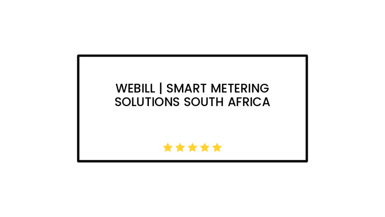WeBill | Smart Metering Solutions South Africa