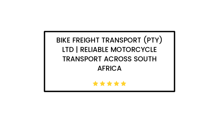 Bike Freight Transport (Pty) Ltd | Reliable Motorcycle Transport Across South Africa