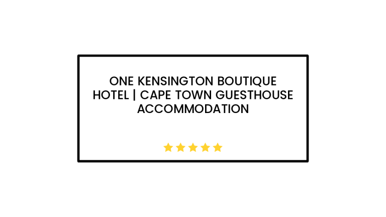 One Kensington Boutique Hotel | Cape Town Guesthouse Accommodation
