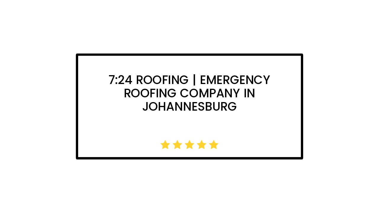7:24 Roofing | Emergency Roofing Company in Johannesburg