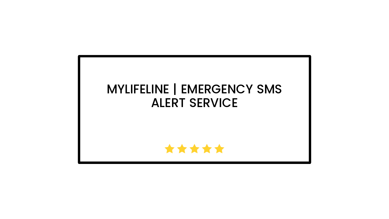MyLifeline | Emergency SMS Alert Service